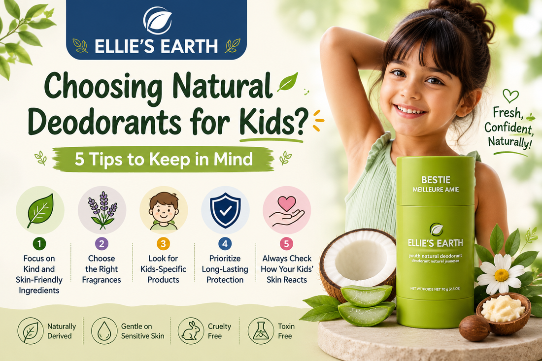 Choosing Natural Deodorants for Kids? Five Tips to Keep in Mind
